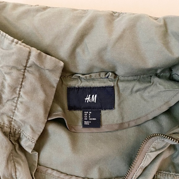 H&M army-style utility jacket, Sz. S - Picture 4 of 7